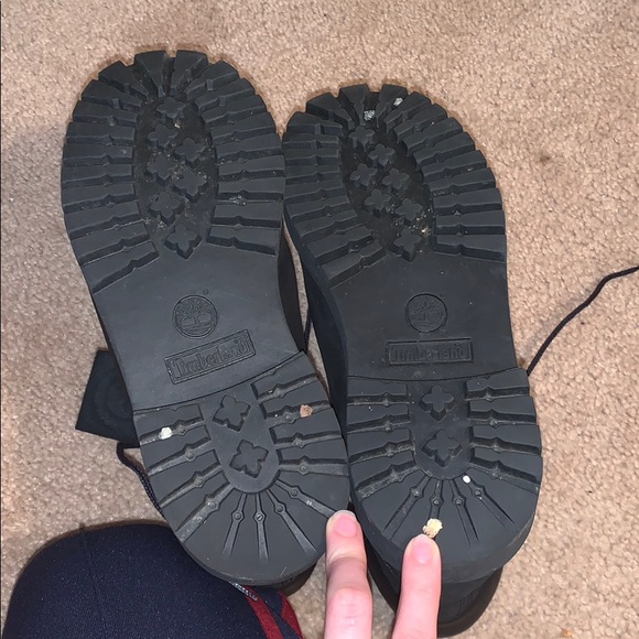 Black Timberlands SIZE 6 MEN - Picture 3 of 5